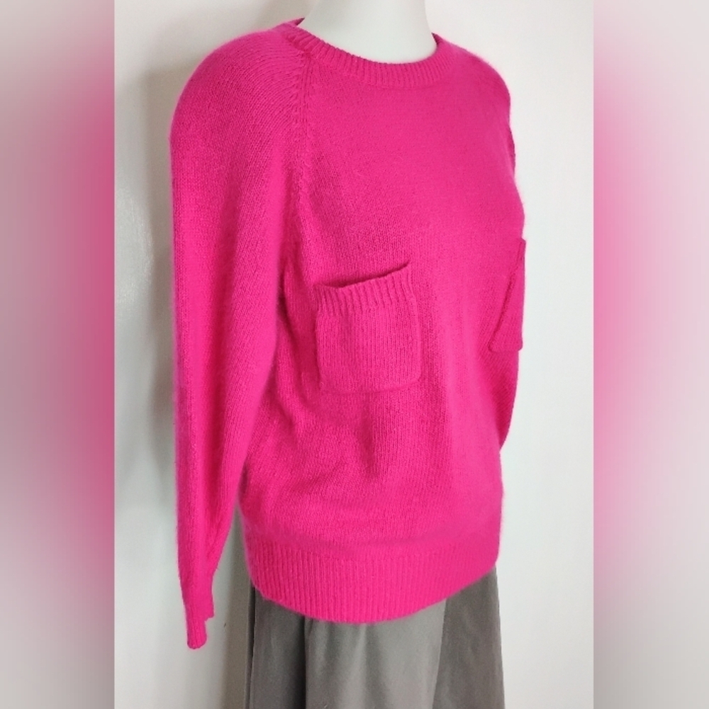 VINTAGE HOT PINK SILK BLEND SWEATER